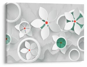 Obraz kwiatowej abstrakcji (70x50 cm)