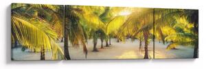 Obraz - Kobieta w palmach (170x50 cm)