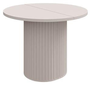 MebleMWM Stół rozkładany OVALIO | 100/188 cm | Beż piaskowy