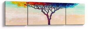 Obraz malowanego drzewa (170x50 cm)