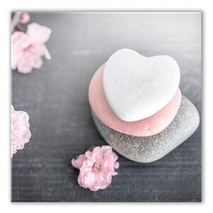 Obraz Styler Glasspik Spa & Zen Heart Stone, 30x30 cm