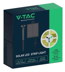 Taśma LED V-TAC Zasilanie Solarne 5mb Pilot IP67 VT-2835 4000K 120lm