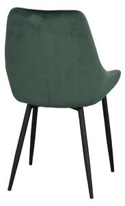 Ciemnozielone aksamitne krzesła zestaw 2 szt. Sierra – Rowico