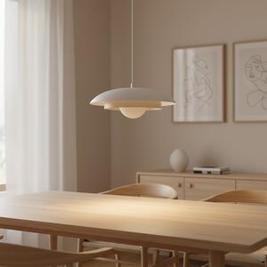 Skin 1 WH biało-mokka lampa wisząca nowoczesna, średnica 30cm domodes
