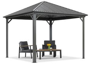 Metalowa altana Sardynia 3x3 Garden Point antracyt