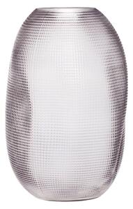 Szary szklany wazon Hübsch Glam, wys. 30 cm
