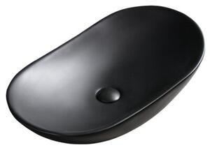 Umywalka nablatowa HYDROSAN LAVI-MTB-625 Owalny Czarny mat