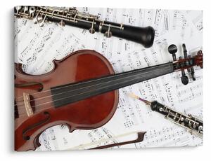 Obraz - Instrumenty muzyczne (70x50 cm)