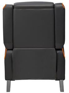 Sofa COUGAR Ranger S Czarno-pomarańczowy