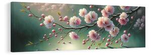 Obraz sakura w odbiciu światła