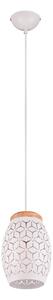 Biała lampa wisząca ø 15 cm Bidar – Reality