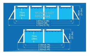 Basen JILONG 17723 394 x 207 x 80 cm 6075L