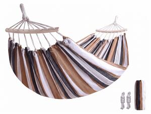 Hamak ZENVIO COMFORT 200x80 cm, brązowy + torba gratis