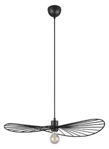 Lampa wisząca w kolorze matowej czerni ø 60 cm Chapeau – Reality