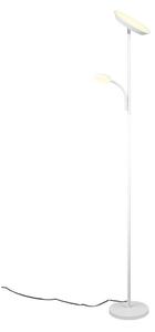 Biała lampa stojąca LED (wysokość 178 cm) Specter – Reality