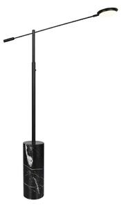 Czarna lampa stojąca LED (wysokość 145 cm) Fiore – Trio Select