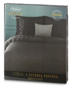 Komplet pościeli EUROFIRANY Lana3 160 x 200 cm Czarny