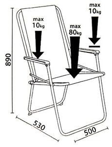 Krzesło ogrodowe PATIO Piccolo 48033 Wielokolorowy