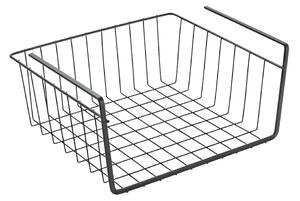 Czarny wiszący koszyk kuchenny Metaltex, dł. 30 cm
