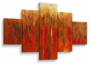Obraz malowanej abstrakcji (125x70 cm)