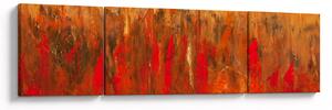 Obraz malowanej abstrakcji (170x50 cm)