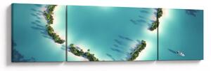 Obraz - Wyspy serca (170x50 cm)