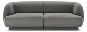 Szara aksamitna sofa 184 cm Miley − Micadoni Home