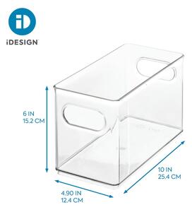 Przezroczysty pojemnik iDesign The Home Edit, 25,4x12,7x15,2 cm
