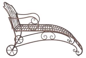 Brązowy metalowy leżak ogrodowy – Esschert Design