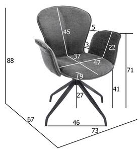 EMWOmeble Krzesło obrotowe CA-1030 czarne