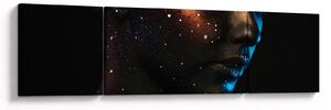 Błyszczący obraz kobiety (170x50 cm)