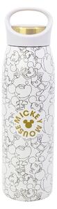 Biały termos dla dzieci ze stali nierdzewnej 665 ml Mickey Mouse – STOR
