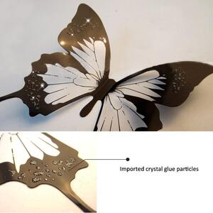 Zestaw 18 adhezyjnych naklejek 3D Ambiance Butterflies Chic