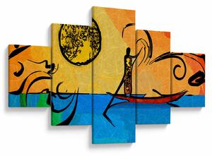 Obraz starożytnego obrazu (125x70 cm)