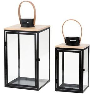 Lampion MY HOME Dark Leather 66583 Czarno-ecru