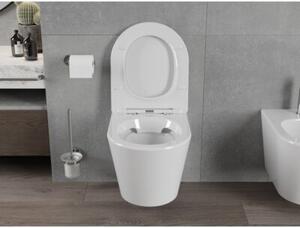 Mexen Rico miska wc Rimless z deską wolnoopadającą slim, duroplast, biała połysk - 30720400