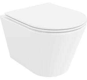 Mexen Rico miska wc Rimless z deską wolnoopadającą slim, duroplast, biała połysk - 30720400