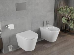 Mexen Rico miska wc Rimless z deską wolnoopadającą slim, duroplast, biała połysk - 30720400