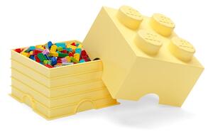 Jasnożółty kwadratowy pojemnik LEGO®