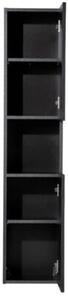Szafka łazienkowa NOVA BLACK D 80-03-2D czarna
