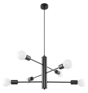 Czarna lampa wisząca Sollux Donato 6