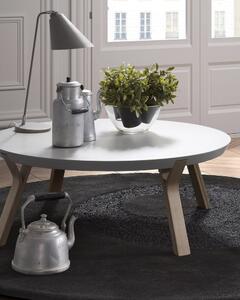 Biały stolik Kave Home Solid, ø 90 cm
