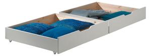 Białe szuflady pod łóżko dziecięce 2 szt. Pino – Vipack