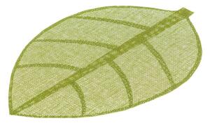 Zielona mata stołowa w kształcie liścia Casa Selección, 50x33 cm