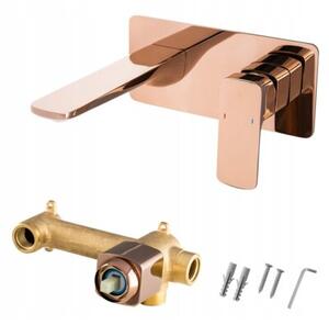 Bateria Umywalkowa Podtynkowa Cubic Rose Gold Granitan 1 szt