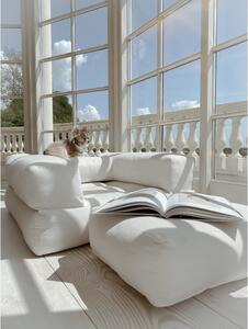 Rozkładany fotel z jasnobeżowym obiciem Karup Design Cube Natural