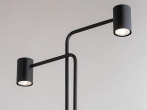 Lampa podłogowa minimalistyczna nowoczesna czarna dwa reflektorki 2xGU10 25W Luis Sigma Lighting
