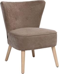 Nowoczesny fotel w kolorze taupe