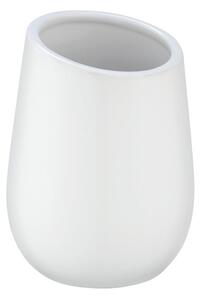 Biały ceramiczny kubek na szczoteczki Wenko Badi