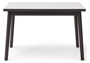Czarno-biały rozkładany stół w dekorze dębu Hammel Single, 120 x 80 cm